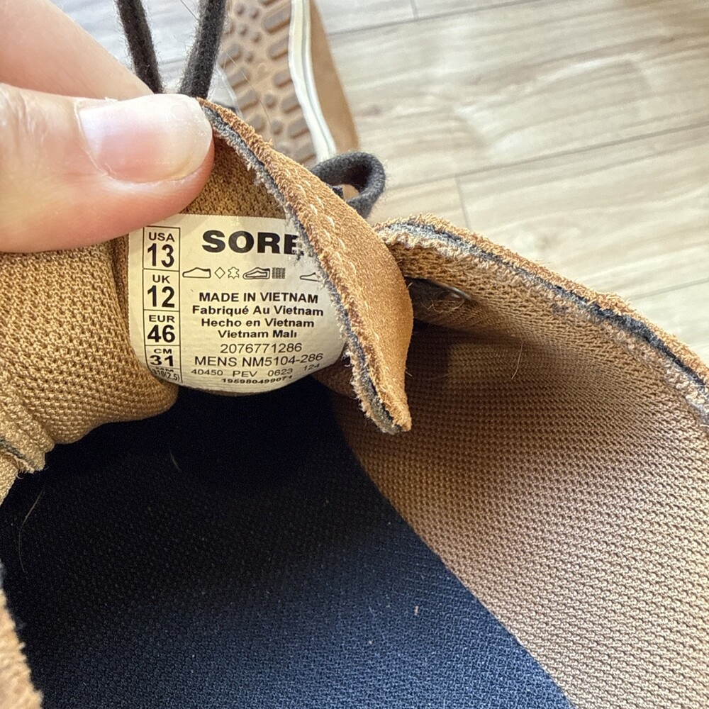 Sorel Metro II Low Sneakers Men's Size 13 Elk Chalk Suede Waterproof Lace-Up - Picture 10 of 10